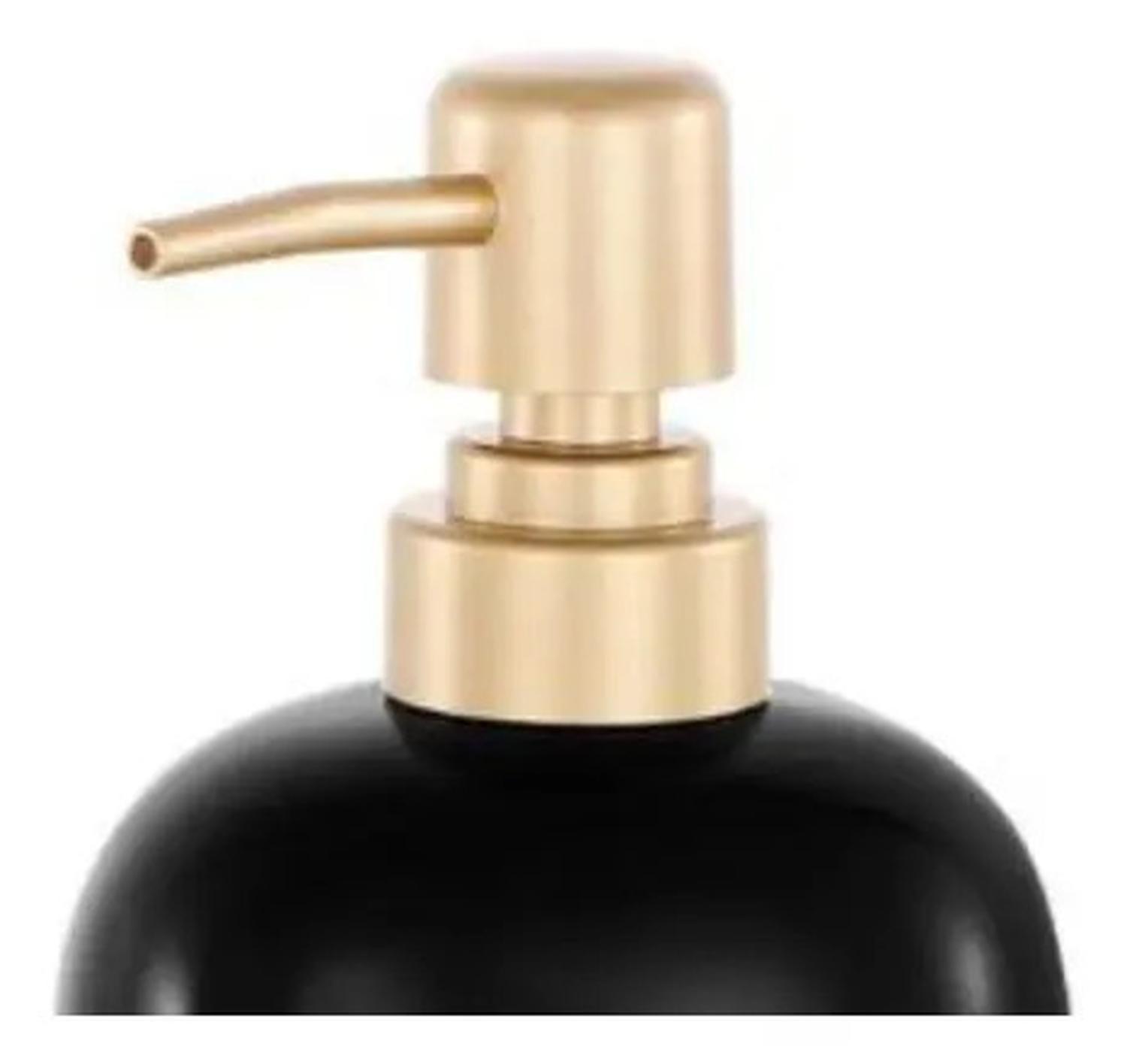 Dispensador Jabón Alcohol Gel Home Decorativo 250ml Negro-2