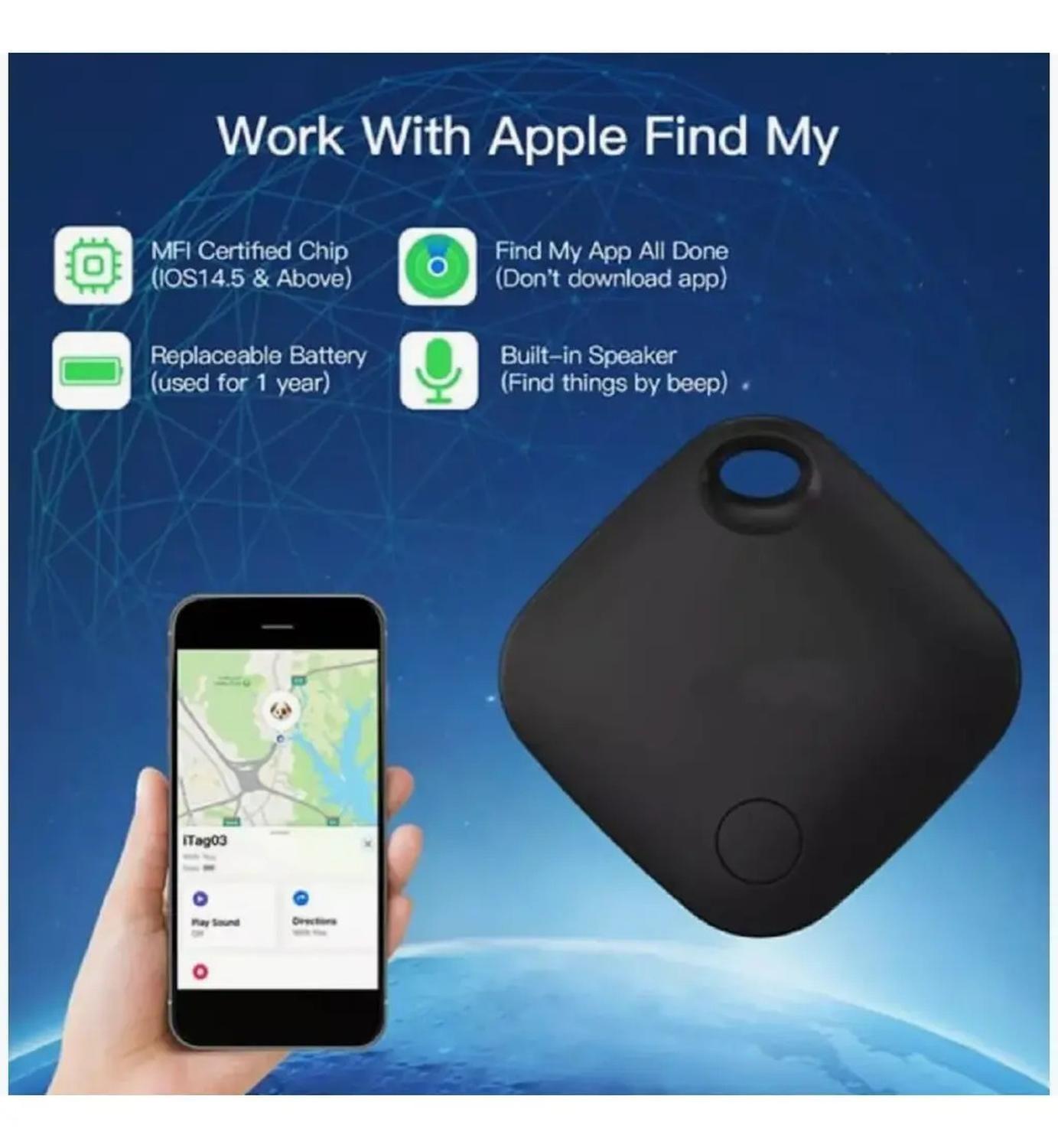 Smarttag Rastreador Sualio Tag Gps Localizador Negro-3