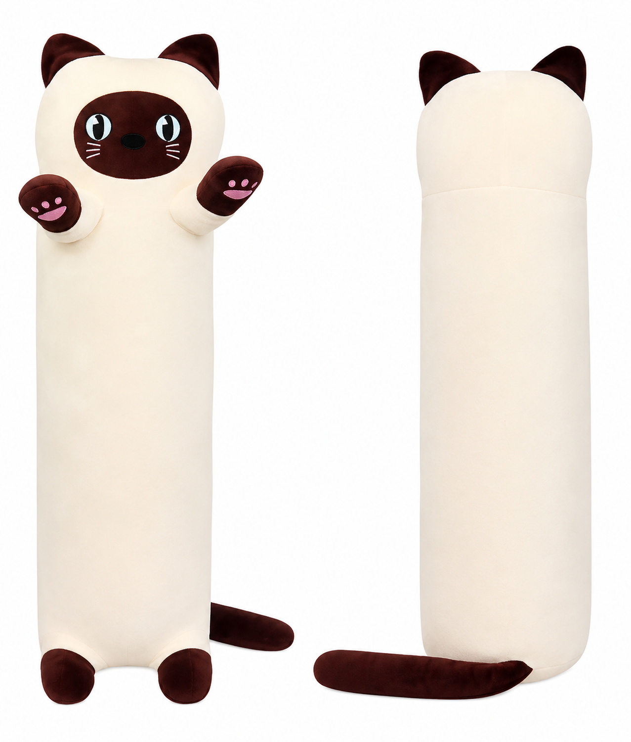 Peluche Almohada Alargado De Gato 80cm-0