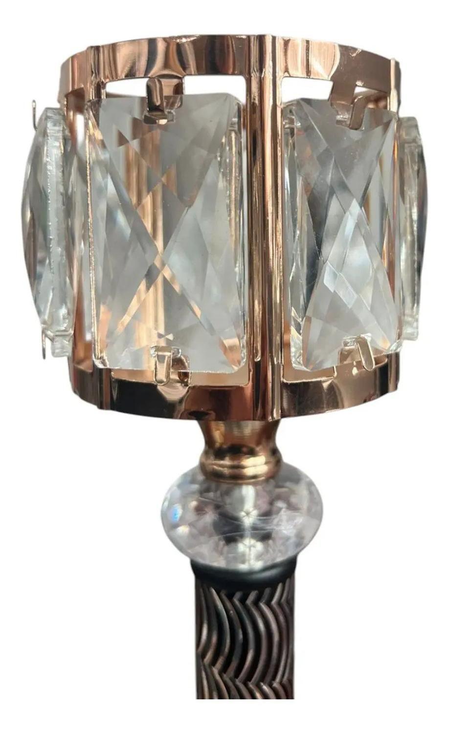 Pack 3 Porta Vela Candelabro Decorativo Elegante Diseño Dorado-2
