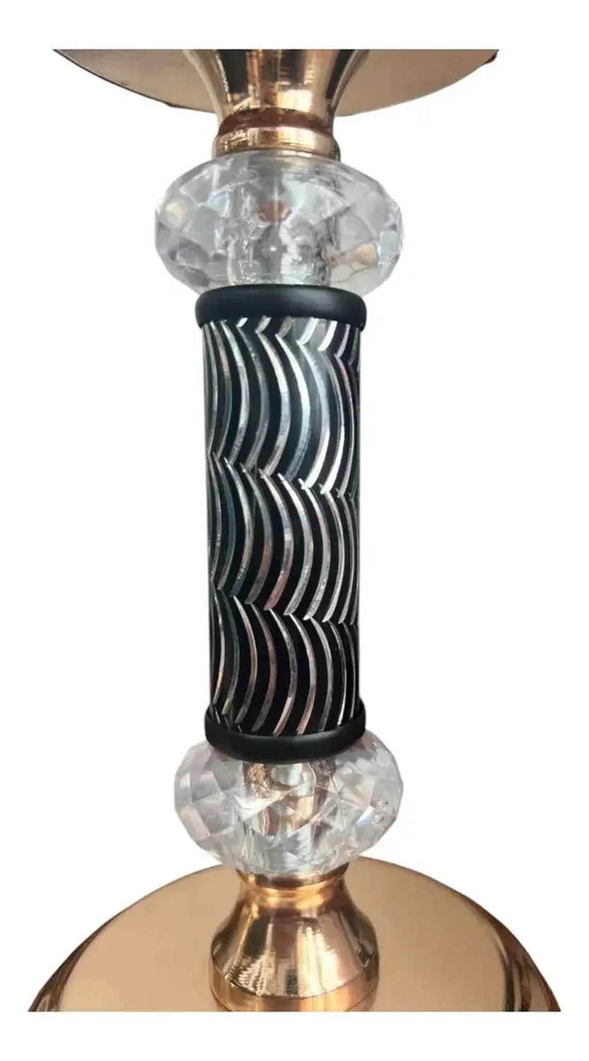 Pack 3 Porta Vela Candelabro Decorativo Elegante Diseño Dorado-4
