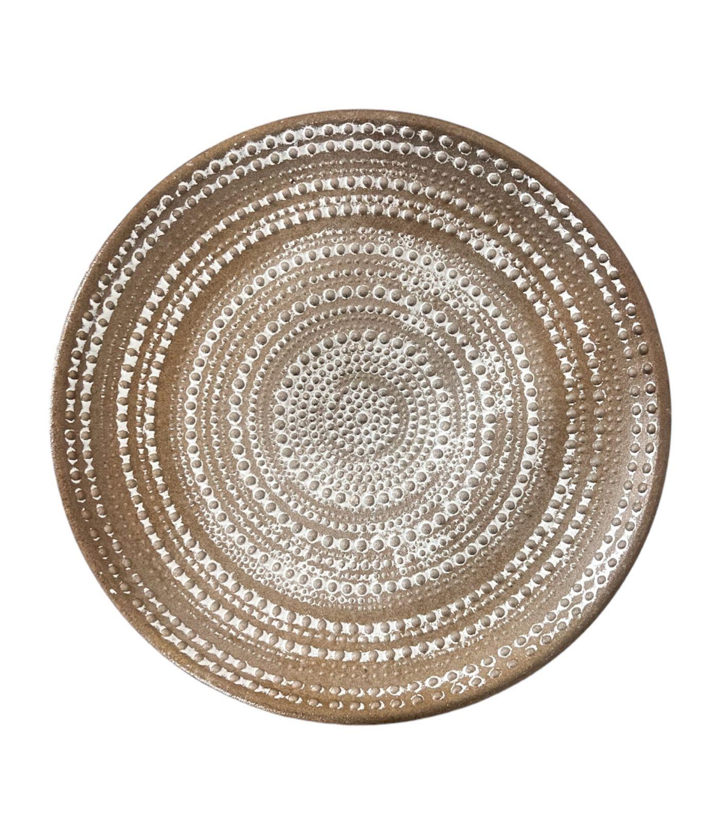 Mesa Lateral de Madera Puntos 40cm Negro-1