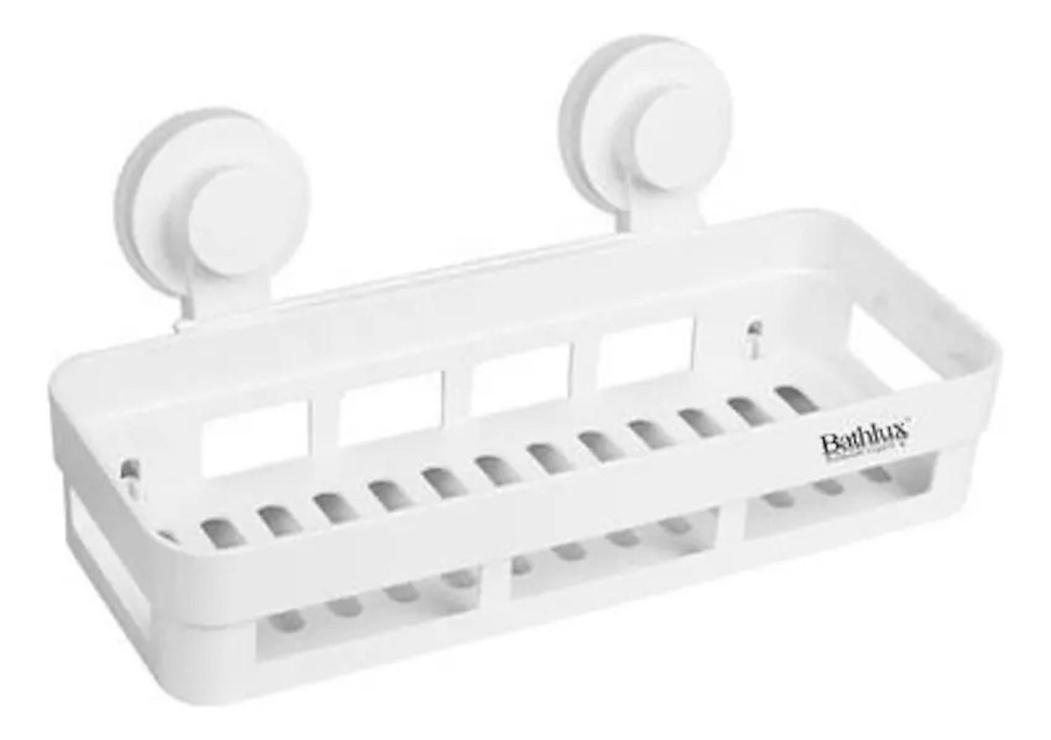 Repisa De Pared Organizador De Baño Colgante 30cm Blanco-0