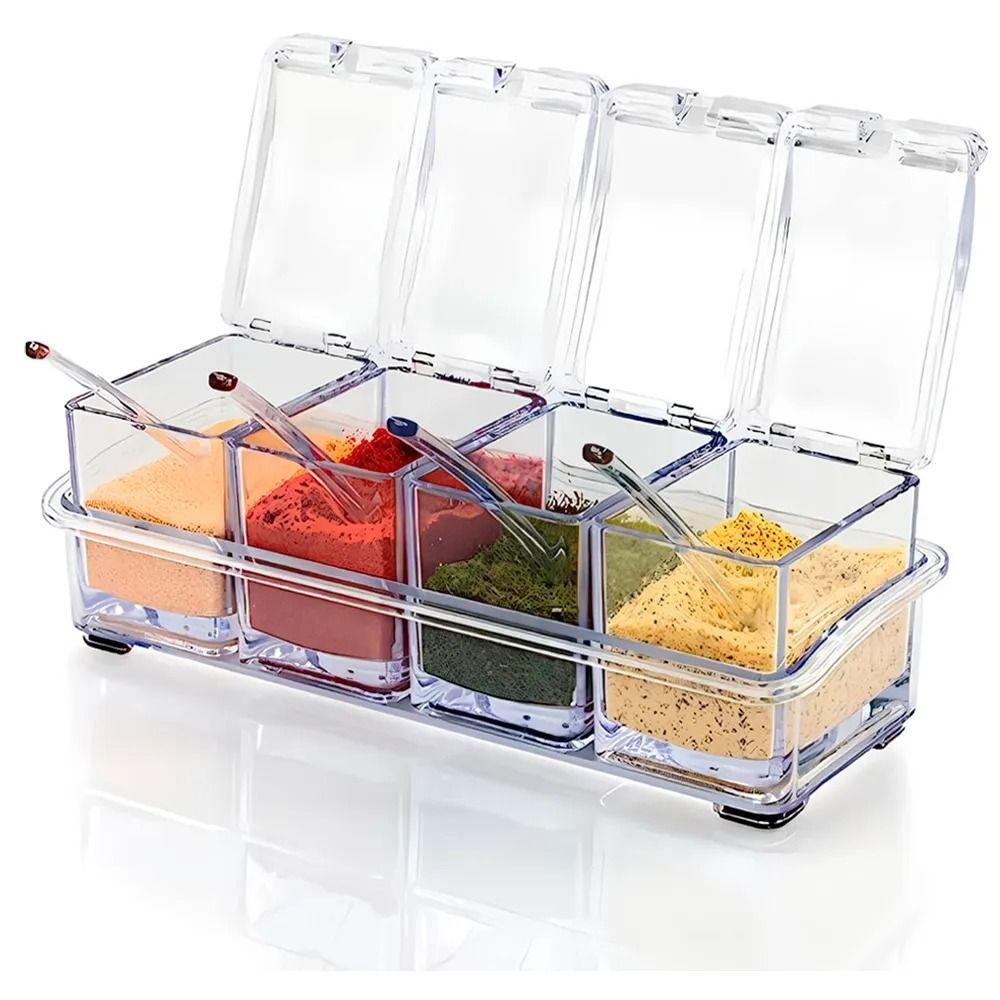 Especiero Modular Para Condimentos De Cocina Color Transparente-1