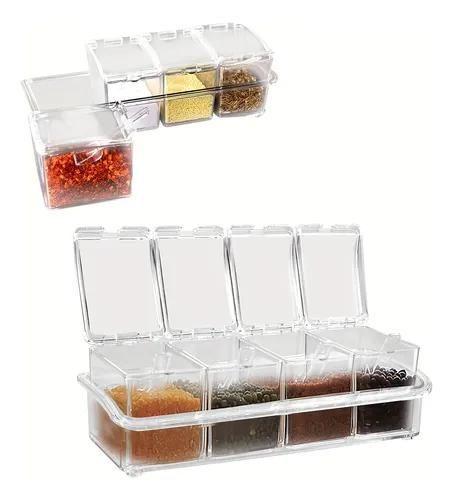 Especiero Modular Para Condimentos De Cocina Color Transparente-2