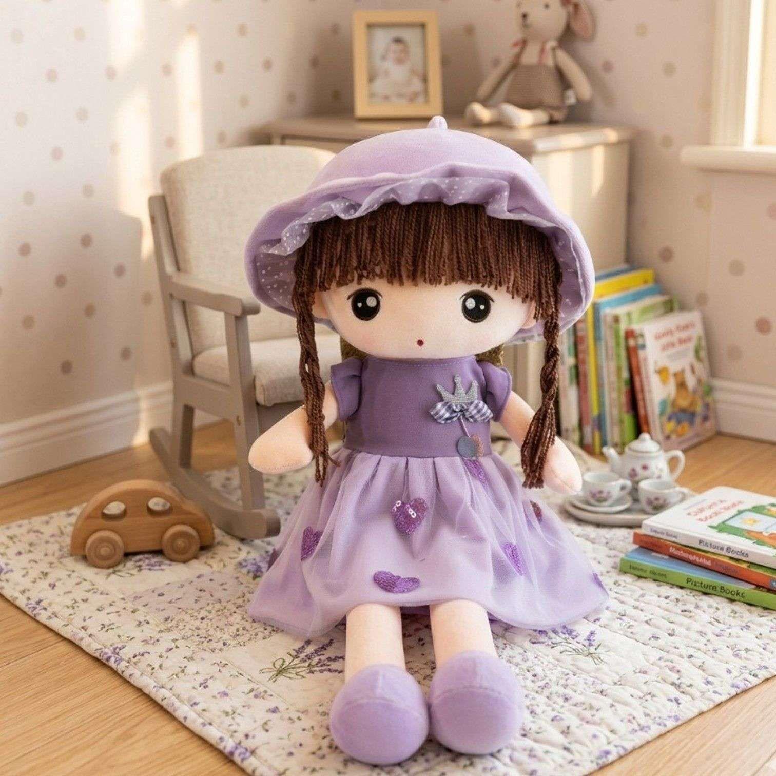 Muñeca De Trapo Grande De Peluche Tierna Suave L-3