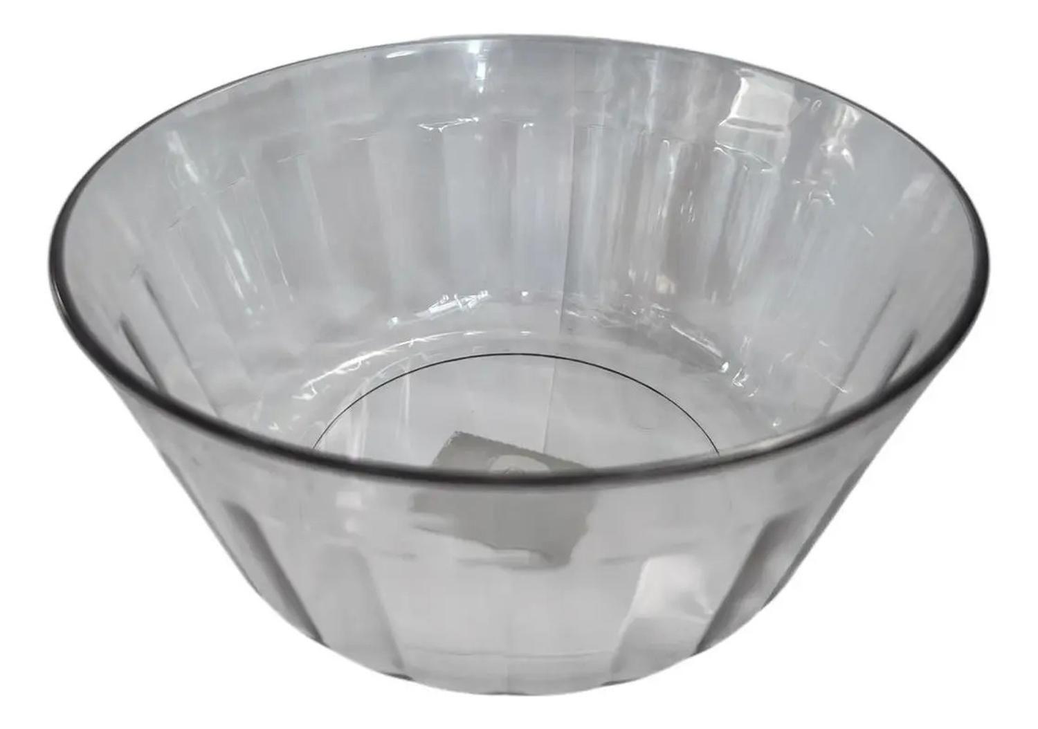 Pack 2 Plato Bowl Sopero Decorativo Redondo Plastico D2 Gris-1