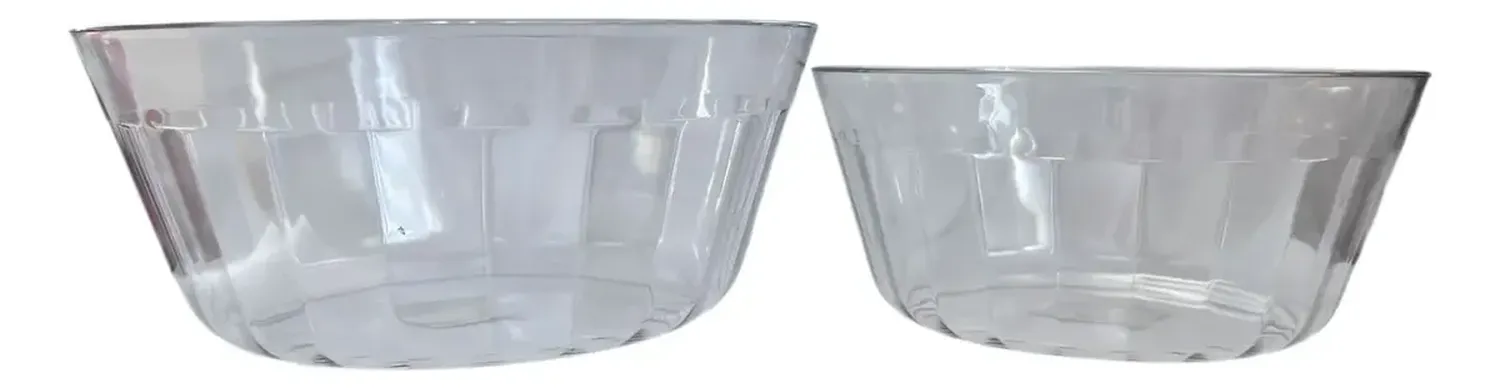 Pack 2 Plato Bowl Sopero Decorativo Redondo Plastico D2 Gris-2