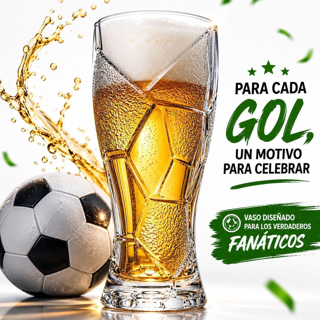 Vaso Cervecero De Balon Mundial Futbol Vaso De Cerveza Blanco-3