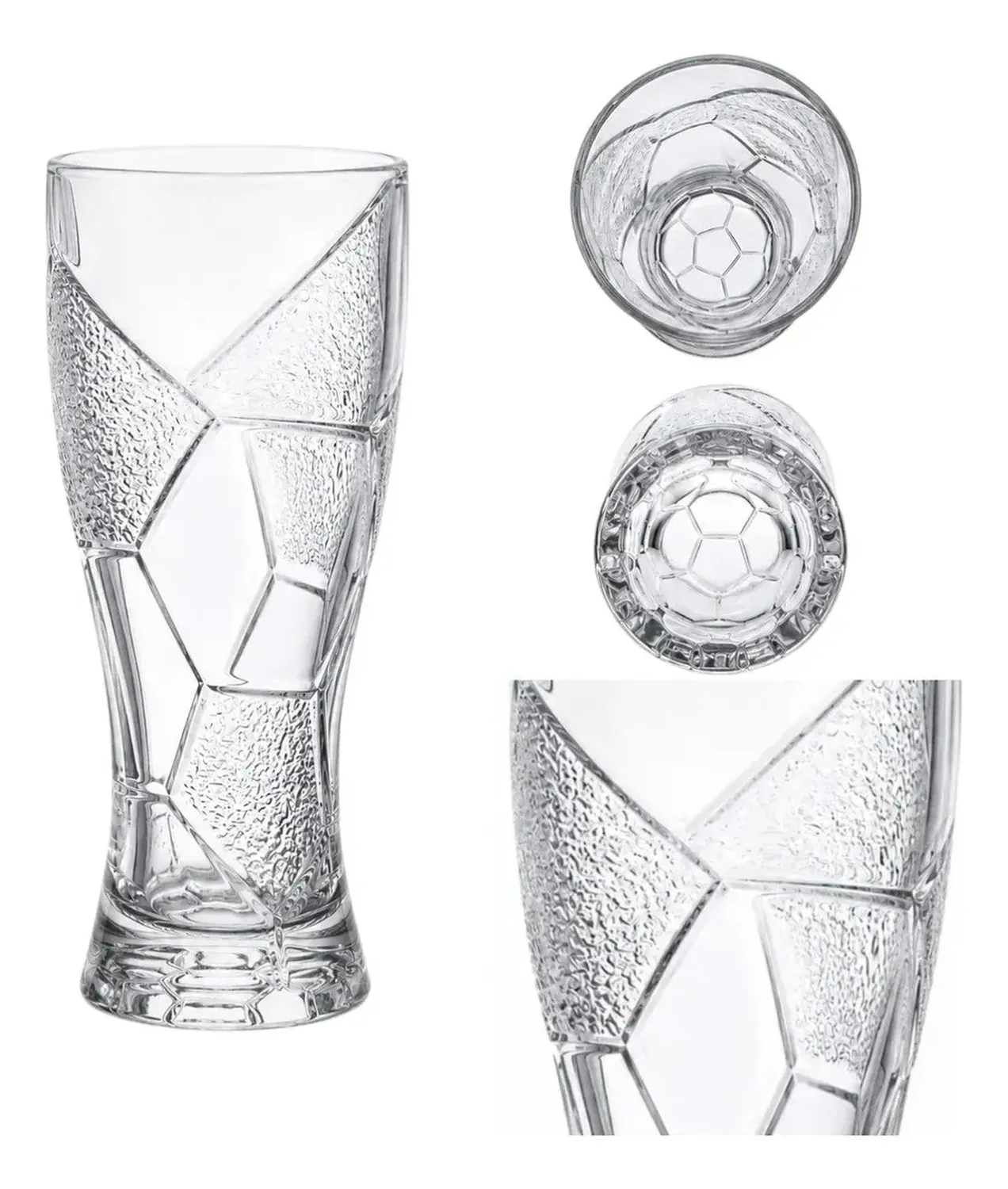 Vaso Cervecero De Balon Mundial Futbol Vaso De Cerveza Blanco-1