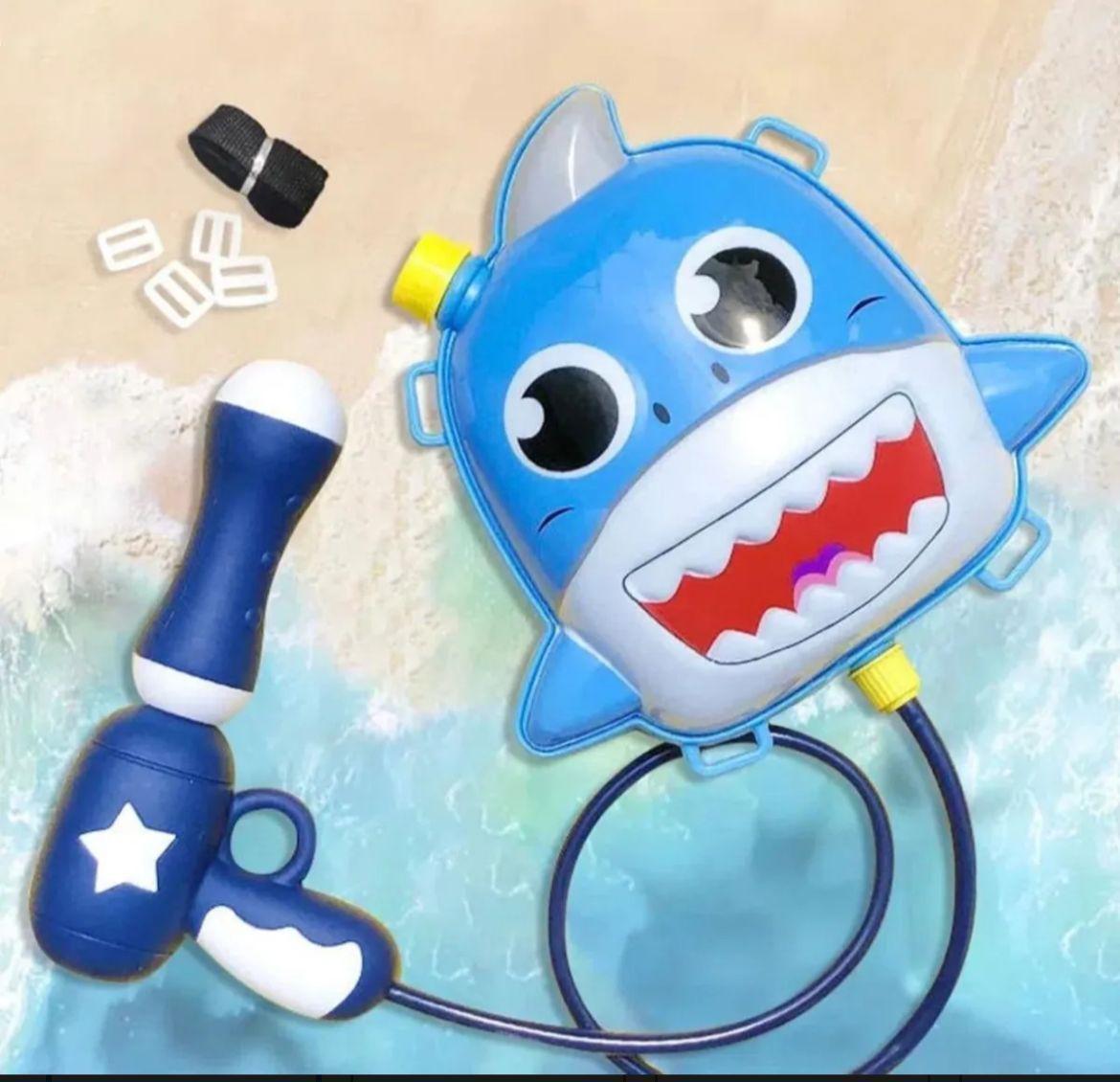 Mochilas Lanza Agua Pistola Lanza Lanzador De Agua Tiburon-2