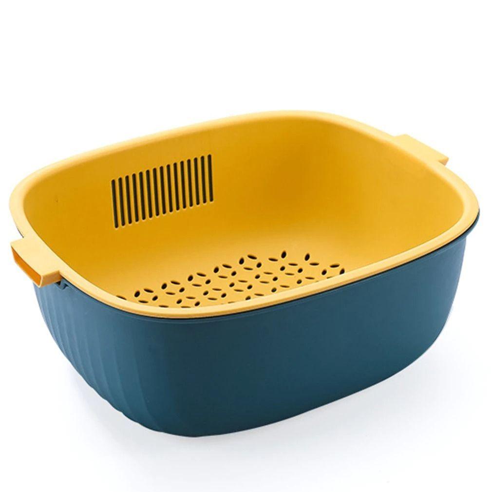 Colador Ensaladera Escurridora De Frutas Verduras-0