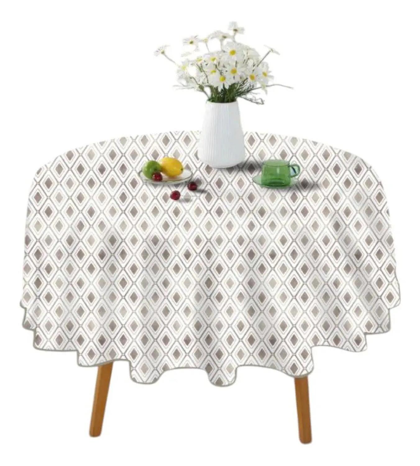 Mantel De Mesa Redondo Diseños 140cm-0