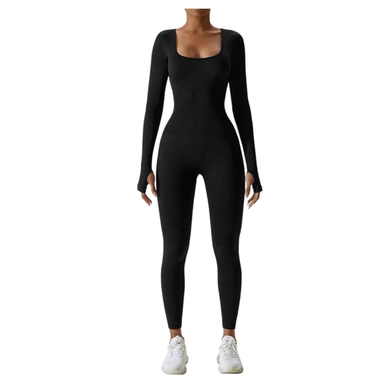 Mono Enterito Jumpsuit Deportivo Largo Mujer Manga Larga S-0