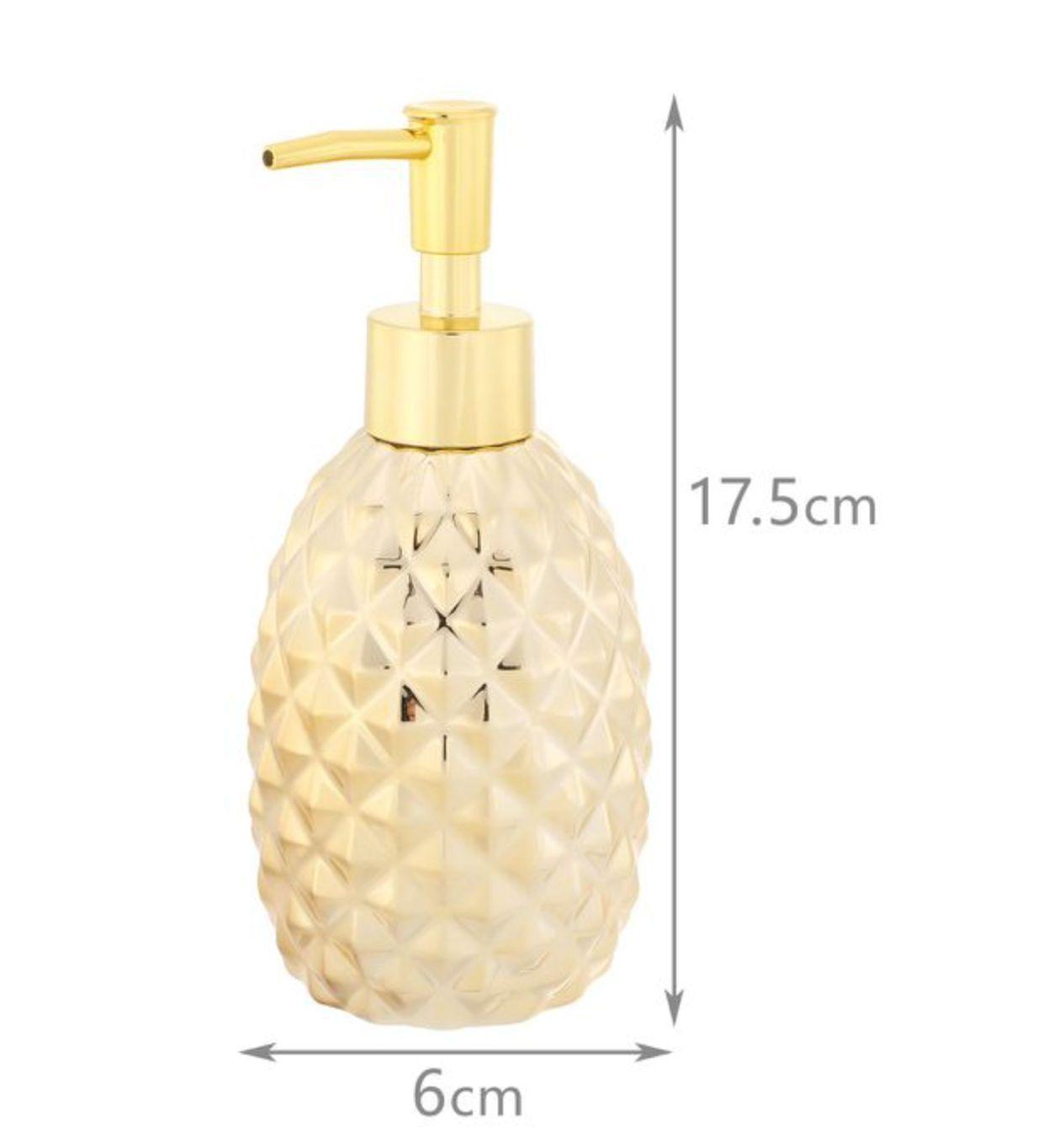 Dispensador Jabón Alcohol Gel 400ml Decorativo Piña-2