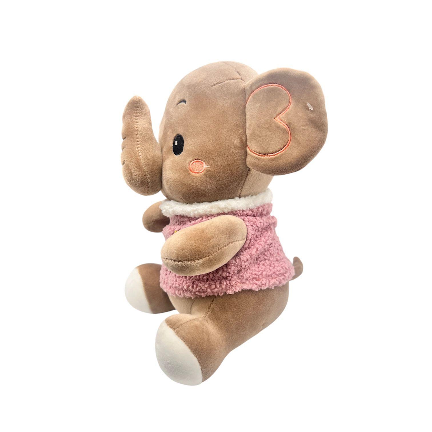 Peluche De Elefante Suave Y Divertido Con Vestido-2