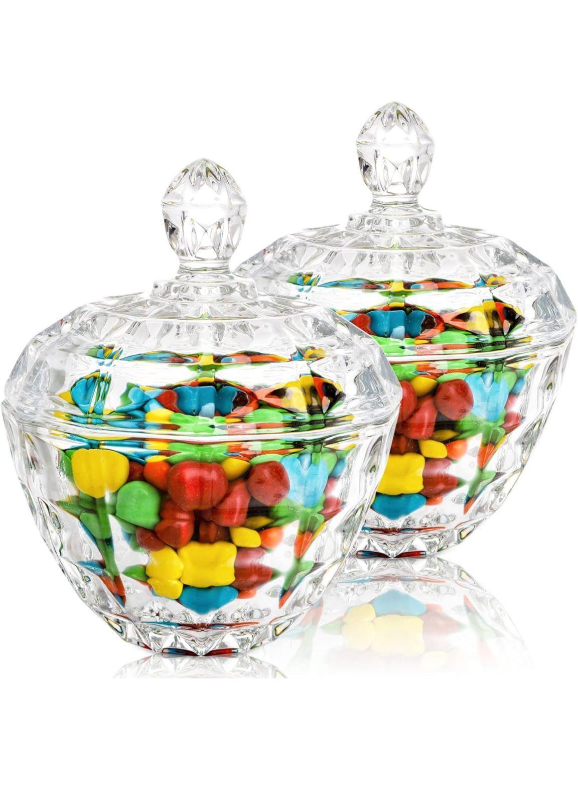 Bombonera Azucarero Caramelera Decorativa Vidrio Elegante-2