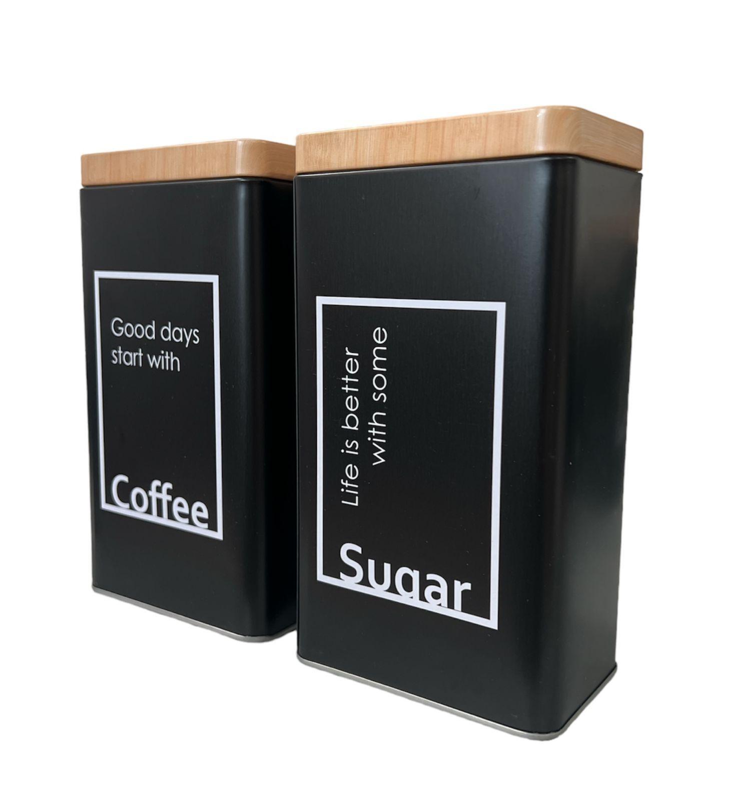 Pack 2 Envases Contenedores Frascos Cocina Azucar Y Cafe R-0