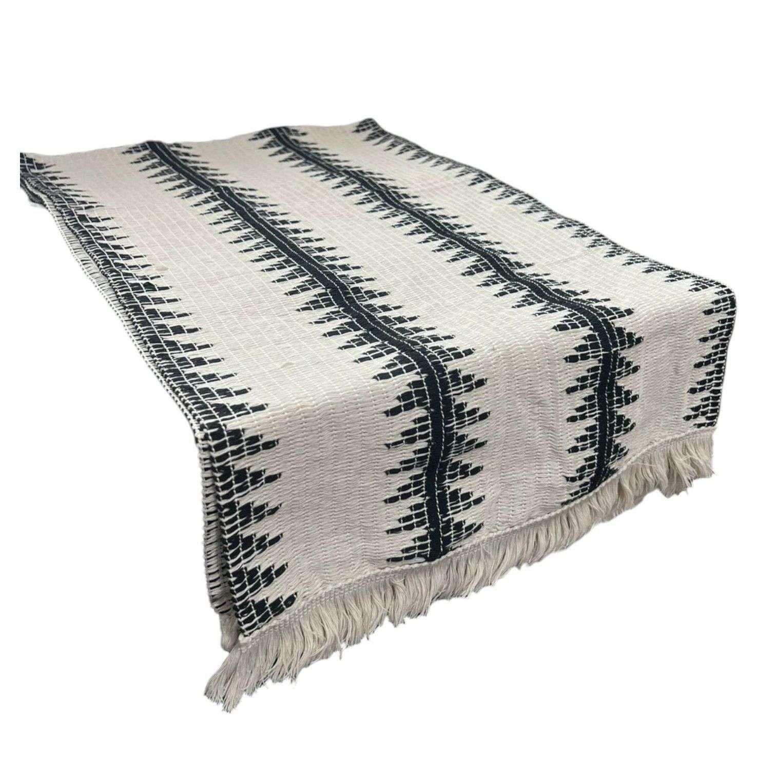 Mantel Camino De Mesa Rectangular Tejido Bordado 180x33cm-0