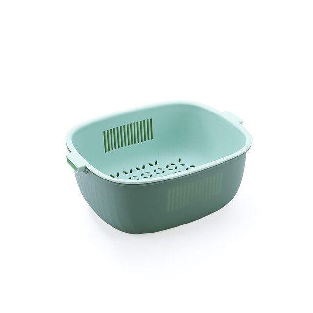 Colador Ensaladera Escurridora De Frutas Verduras 2-0