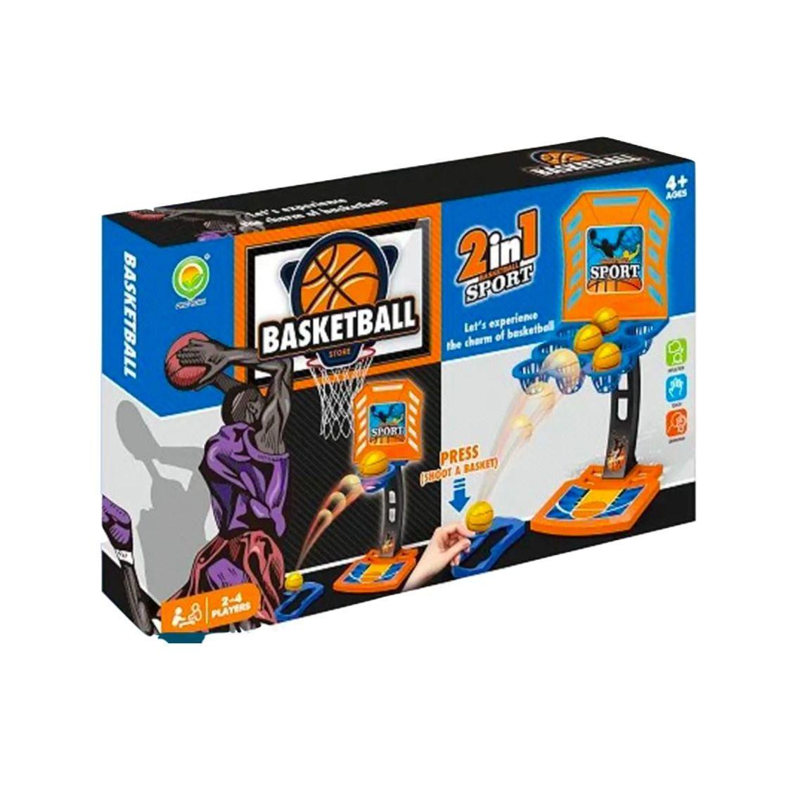 Juego Mini Basket Juguete Basket De Mesa Lanzador Pelotas-2