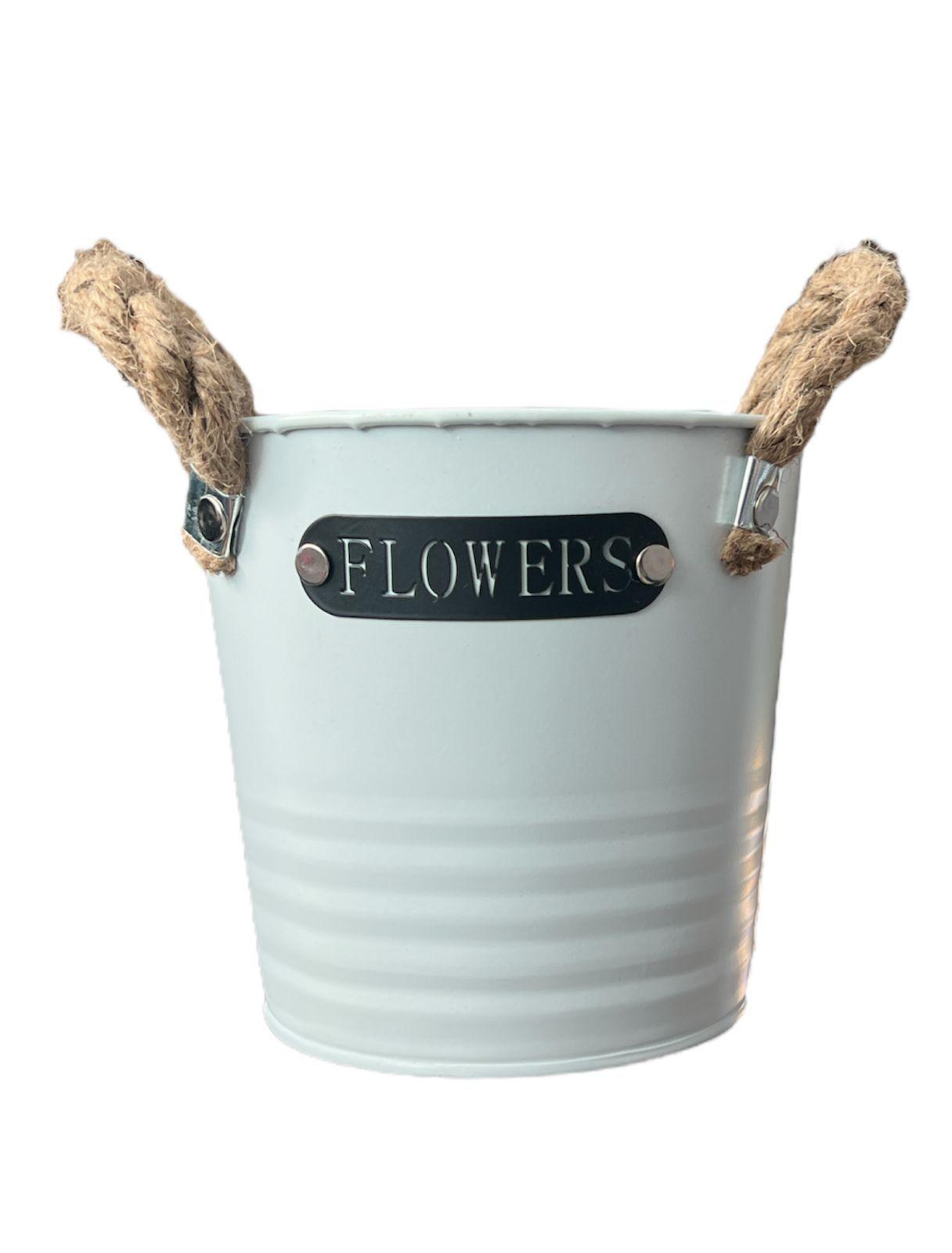 Macetero De Metal Canasto Con Diseños Maceta Para Plantas F-0