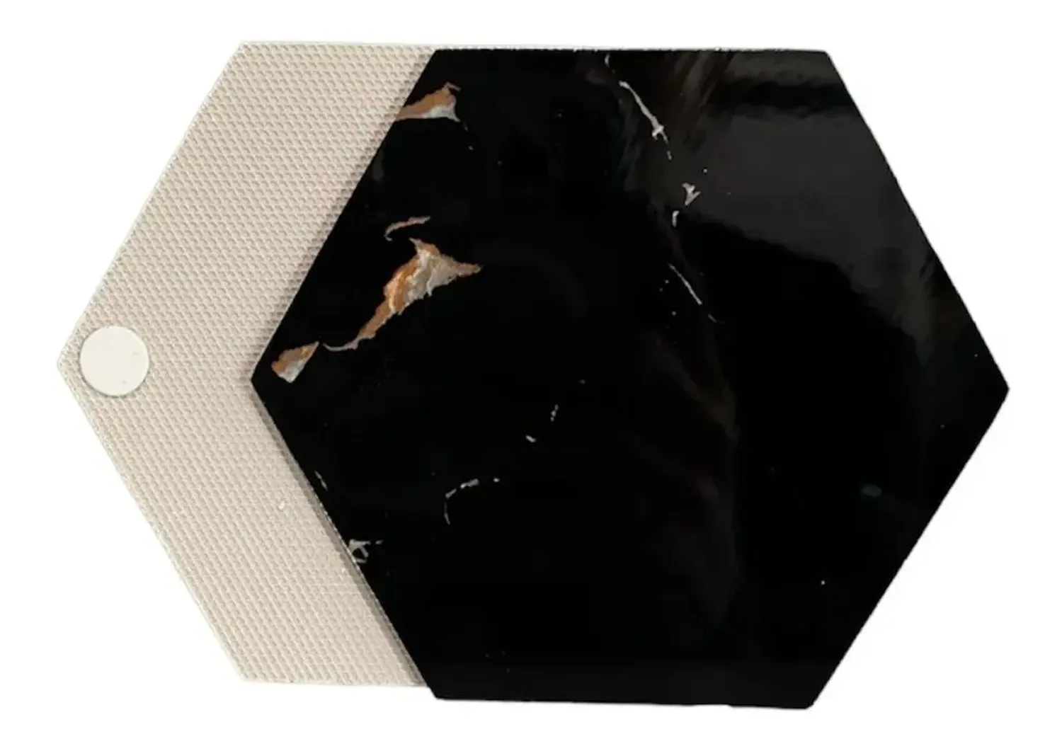 Set De 6 Posavasos Diseño Mármol Pack 6 Posavasos Hexagonal-1