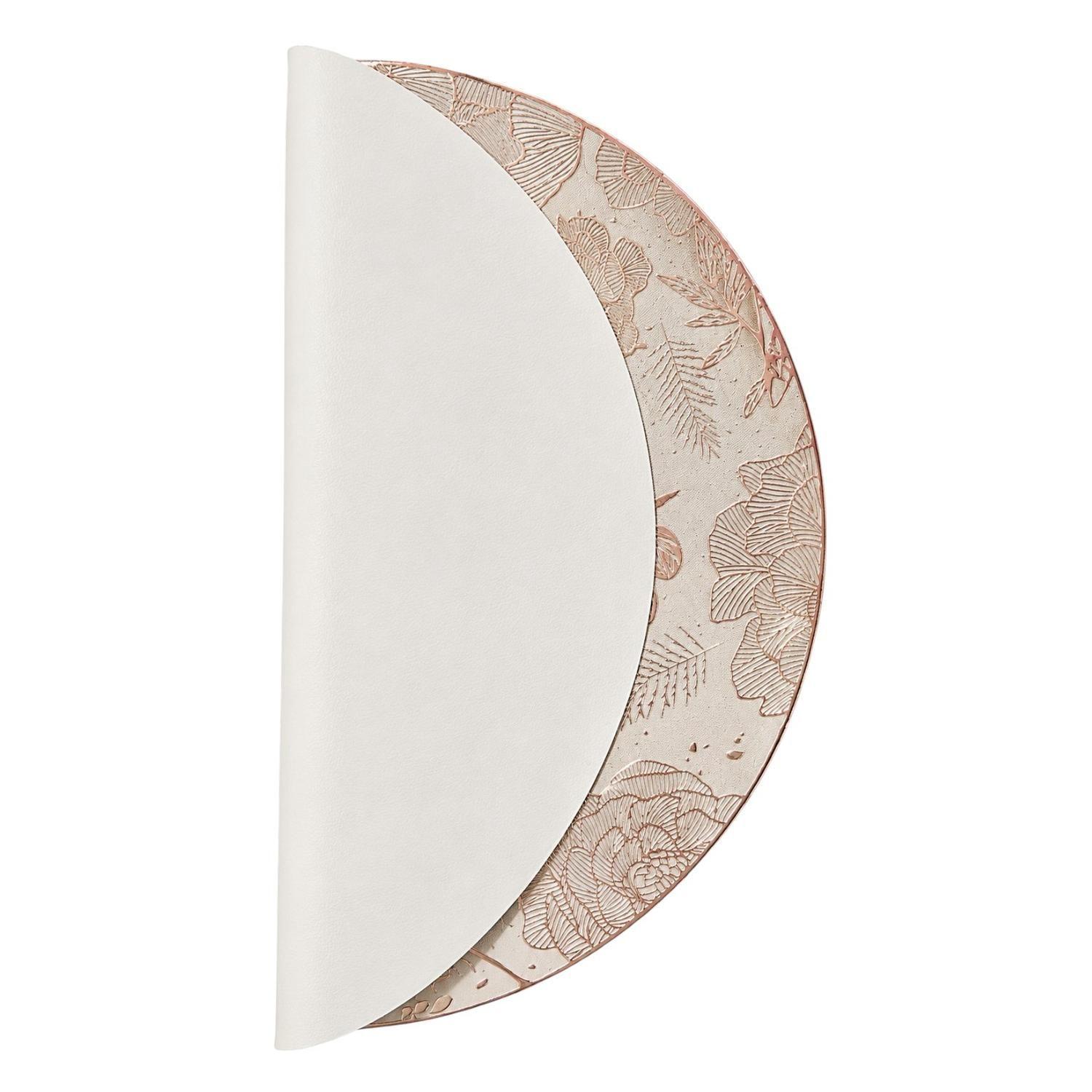 Set 6 Individuales De Mesa Pack 6 Modelo Flores Blanco Varios-2