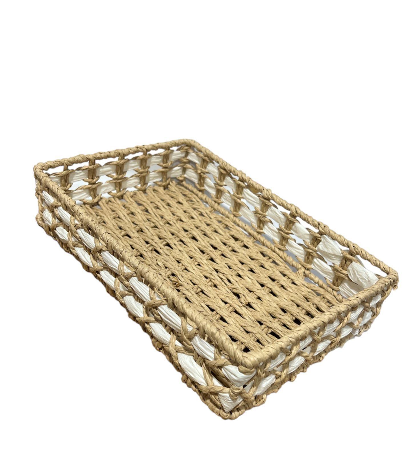 Cesta Panera De Rattan Cesta De Pan Cuadrada Asas Pequeña-2