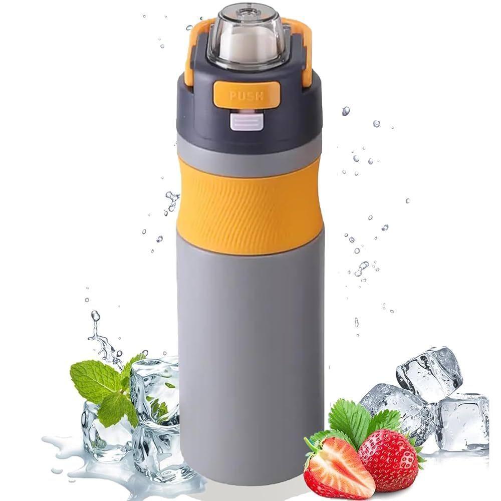 Termo Agua Caliente Y Fria Cafe Vaso Termico Acero 600ml Gris-2