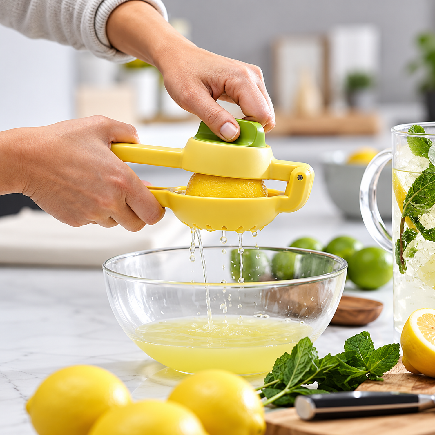 Exprimidor De Limon Manual Prensa Para Citricos Giratorio-2
