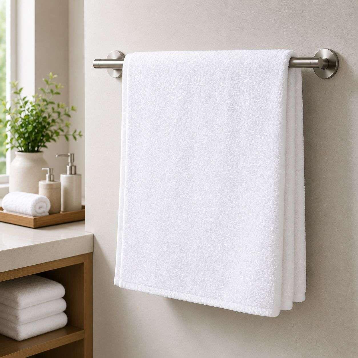 Set 3 Toallas Blancas Hoteleria Toalla 70x140cm-2