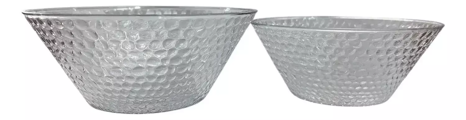 Pack 2 Plato Bowl Sopero Decorativo Redondo Plastico D1 Gris-0