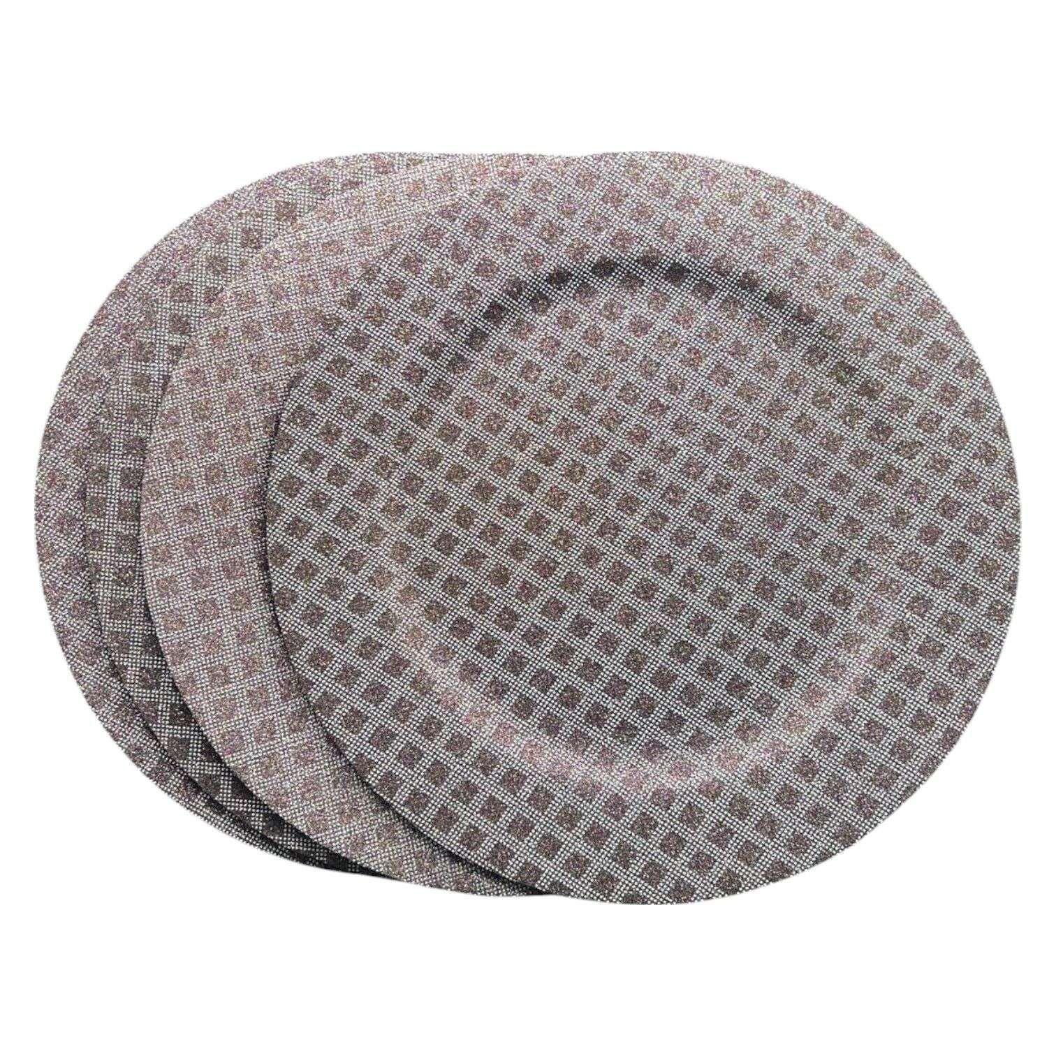 Pack 4 Plato De Decoracion Hogar Decorativo Diseños 30cm 4-0