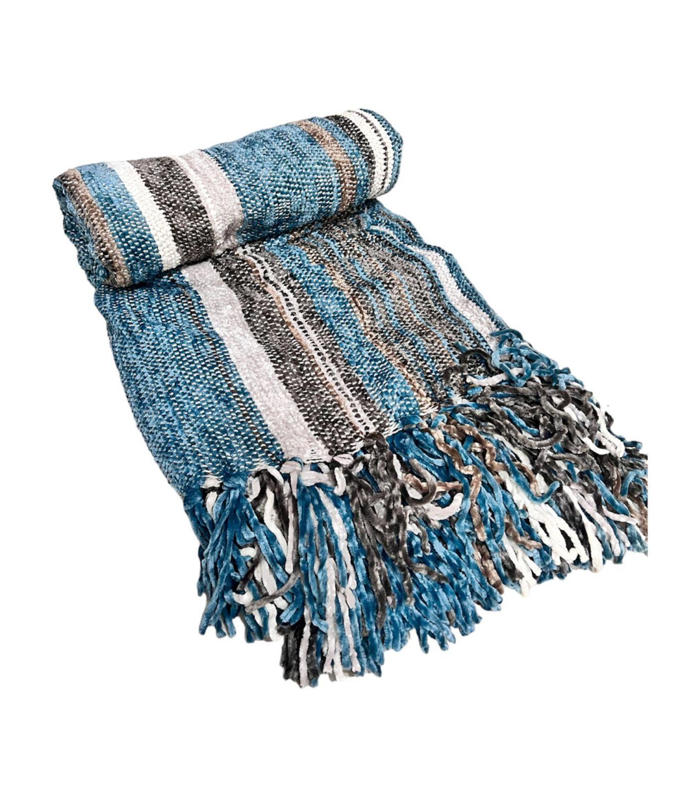 Manta Decorativa Tejida Elegante Para Sofa Cama 125x150cm O-0