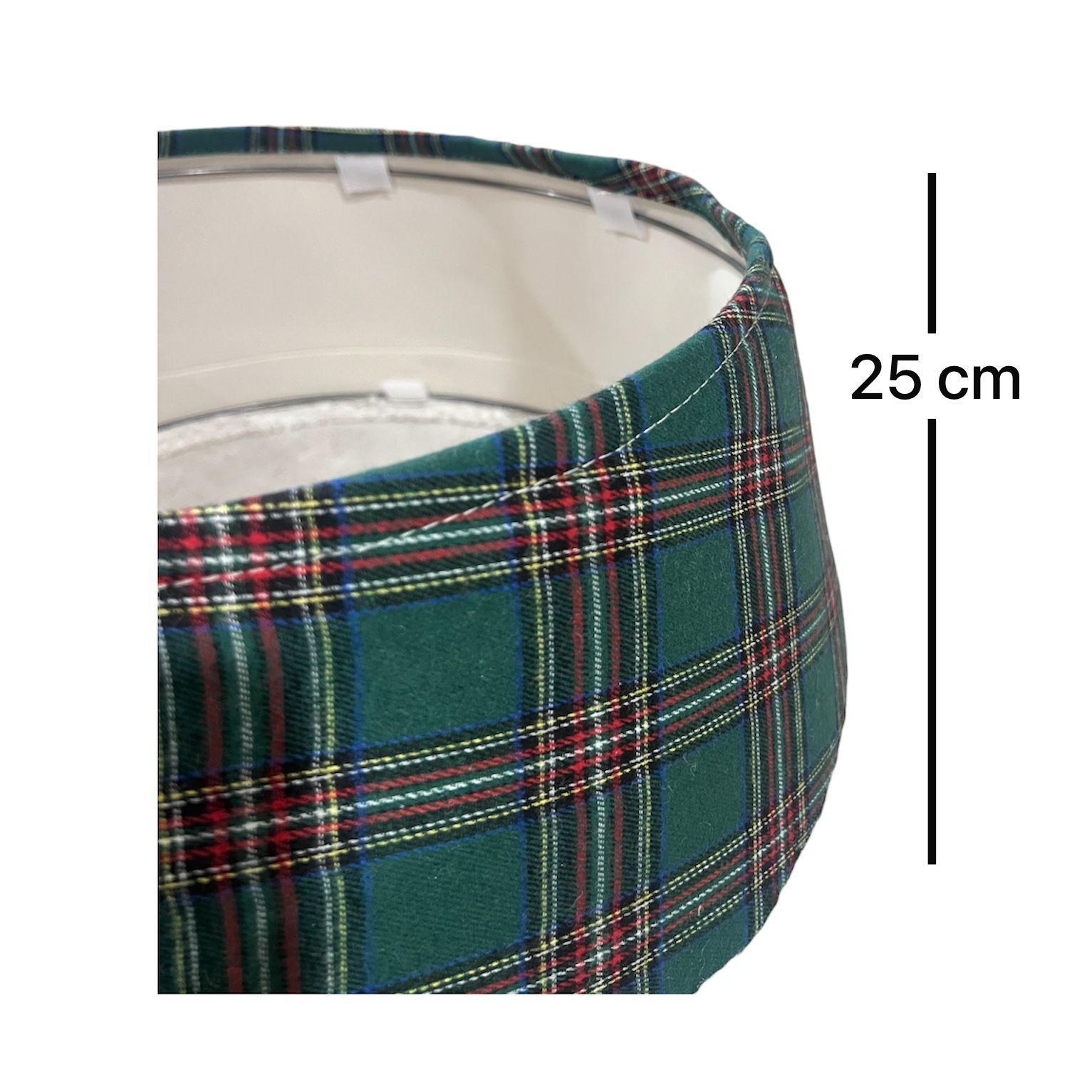 Canasto Tela Base Tejida Navideña Para Arbol Navidad Cuadros-3