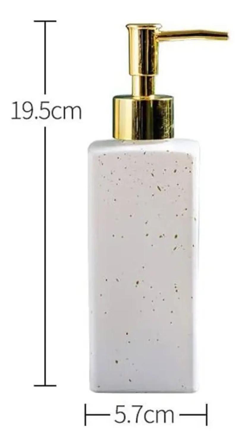 Dispensador Jabón Alcohol Gel 400ml Decorativo Cuadrado-1