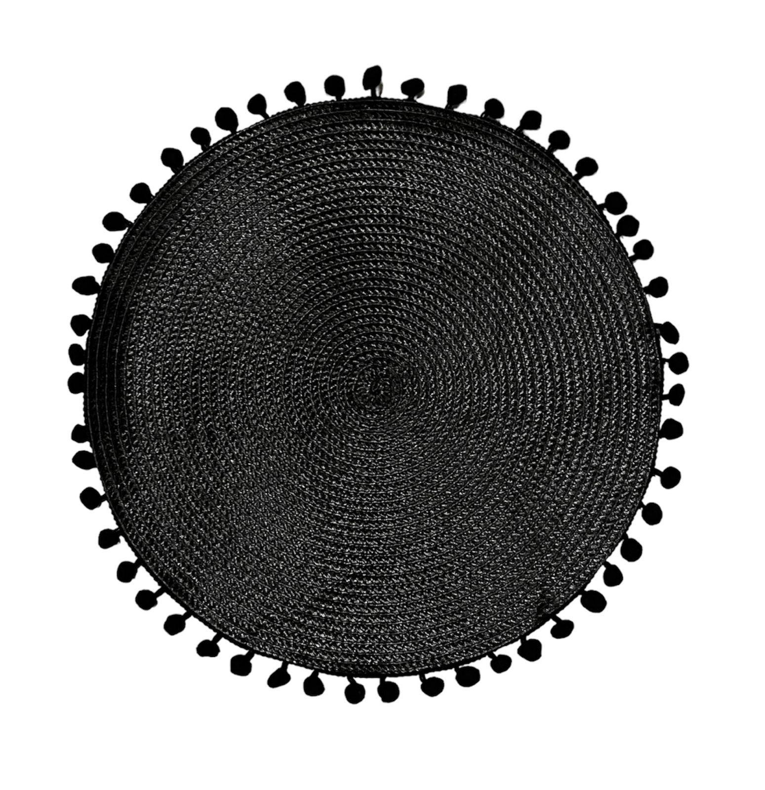 Set 6 Individuales De Mesa Pack 6 Individuales Pompon 38cm N-0