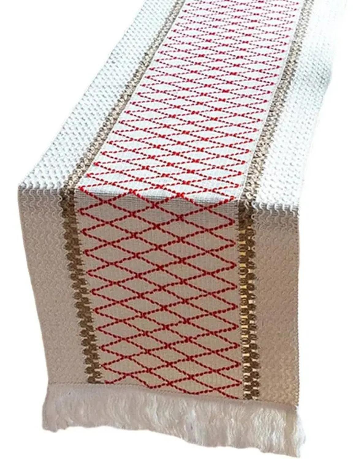 Mantel Camino De Mesa Rectangular Yute Malla 180x30cm-1