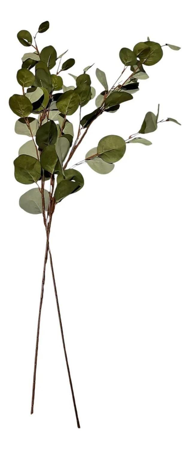 Flor Artificial Eucalipto Artificial Flor Decorativas 80cm-0