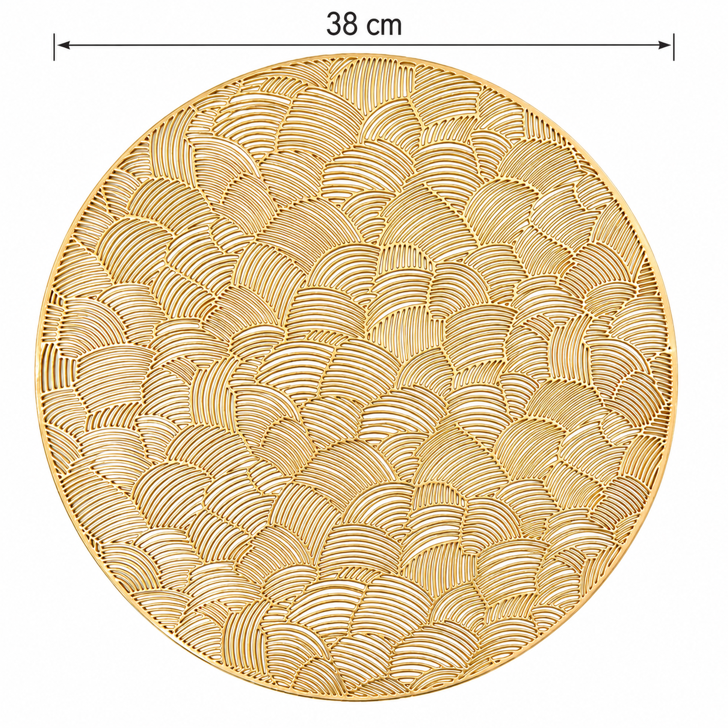 Set 6 Individuales De Mesa Pack 6 Modelo Lineas Dorado Varios-1