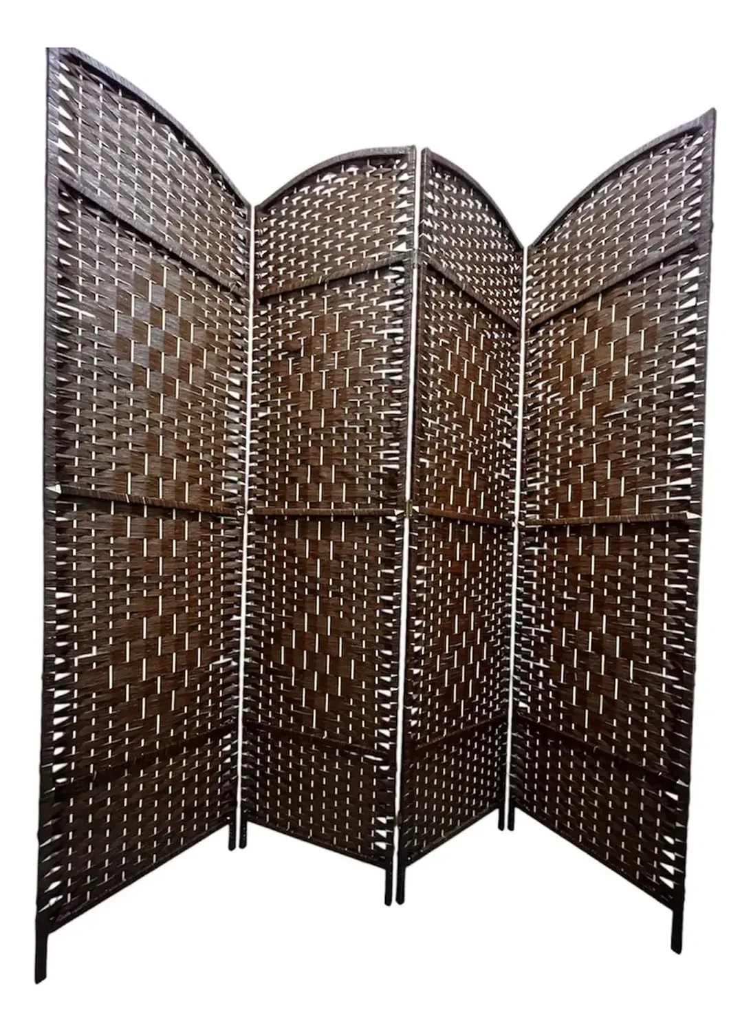 Biombo De Madera Resistente 4 Paneles Completo 200x180cm-0