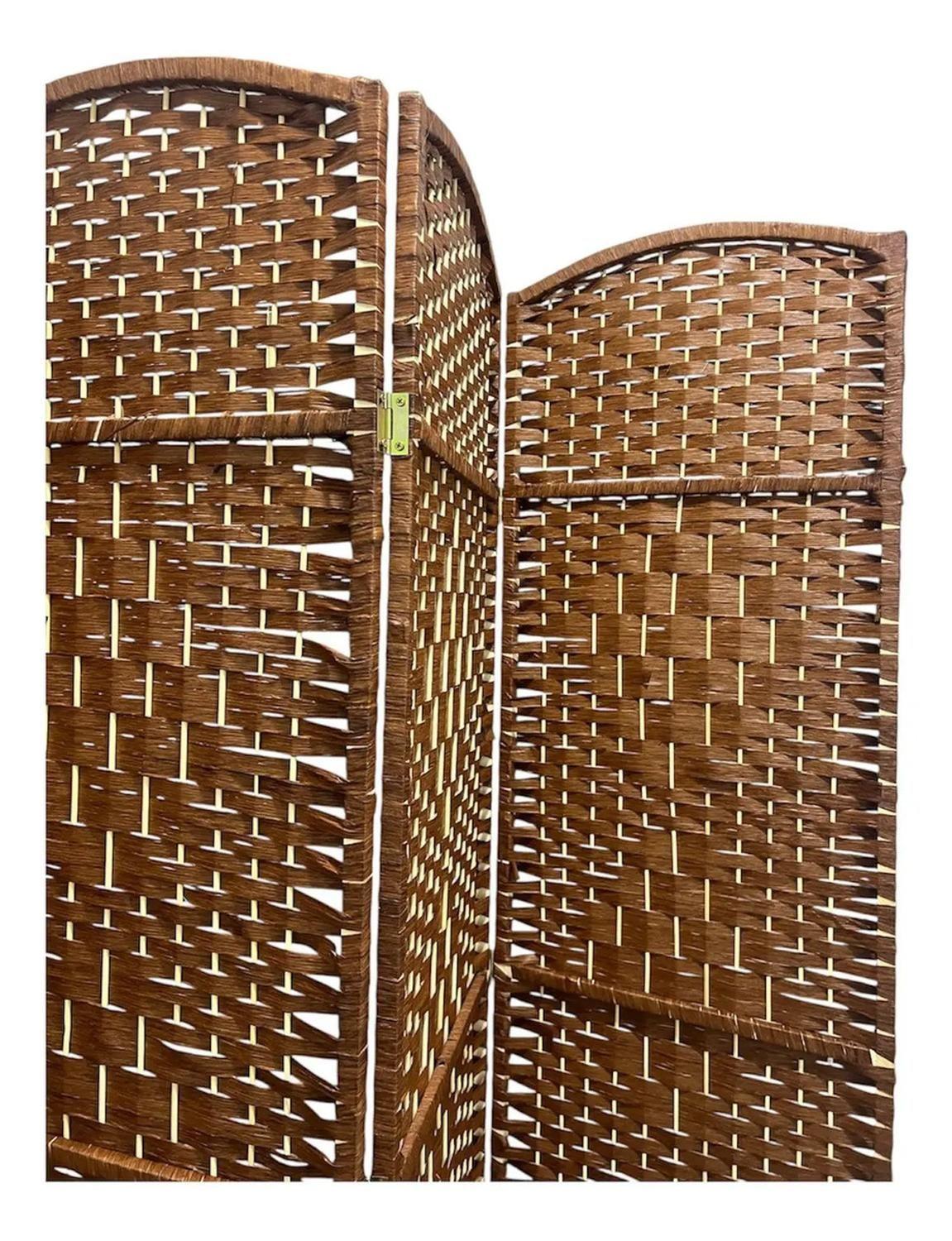 Biombo De Madera Resistente 4 Paneles Completo 200x180cm-2