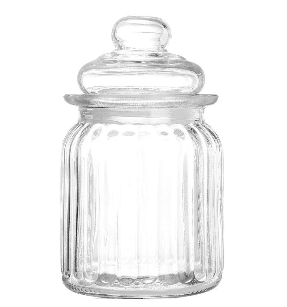 Bombonera Azucarero Caramelera Decorativa De Vidrio Pequeña L-0