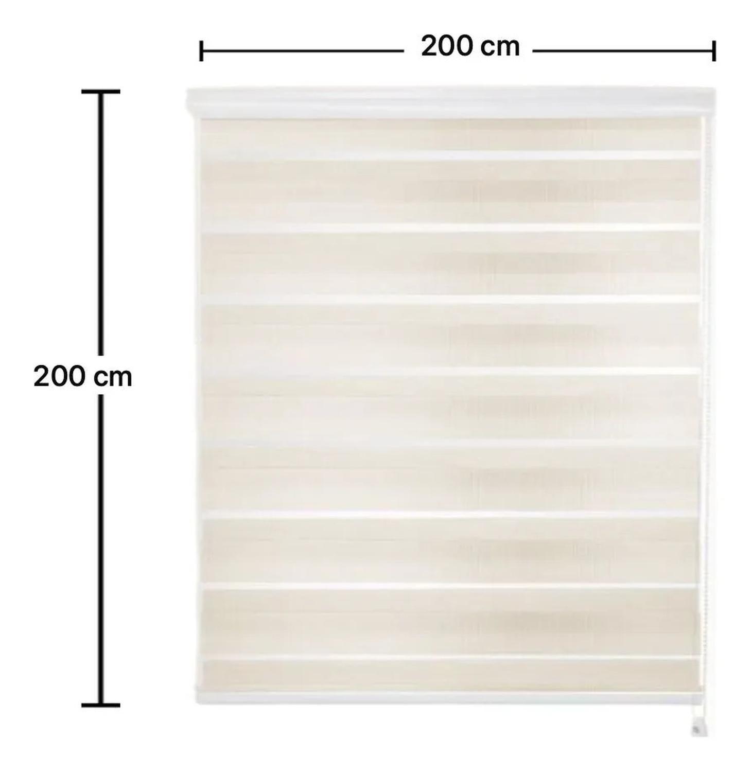 Cortina Roller Duo Cebra Dia Y Noche 200x200cm-4