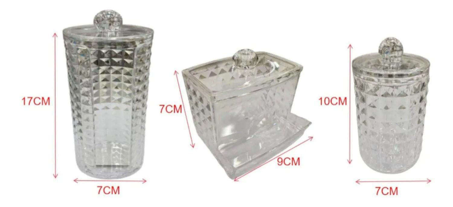 Envase Organizadores Set Frascos Cocina Dormitorio Blanco-2
