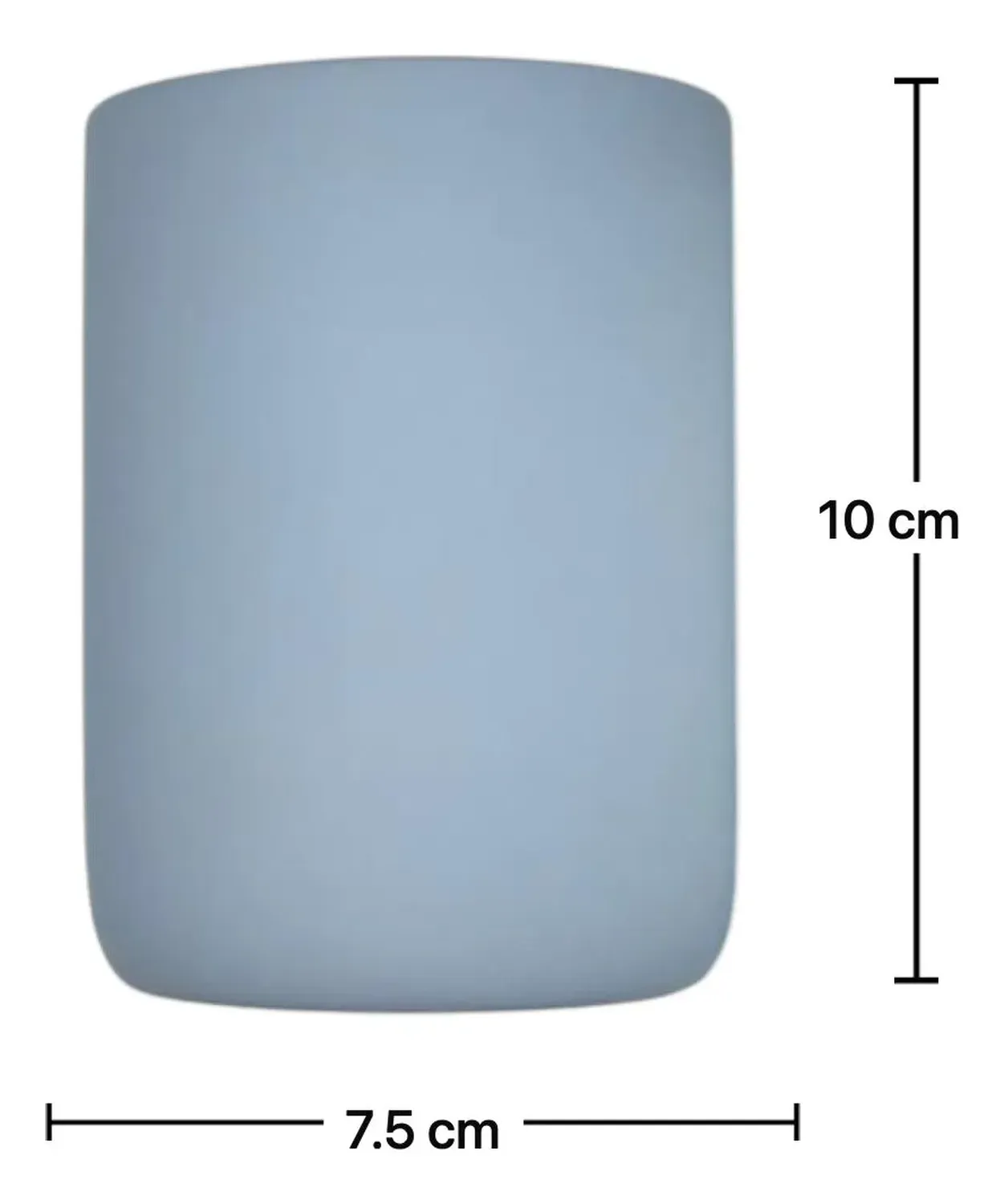 Set Juego De Baño 2 Pieza Mate Jabon Dispensador Cepillo Azul Claro-4