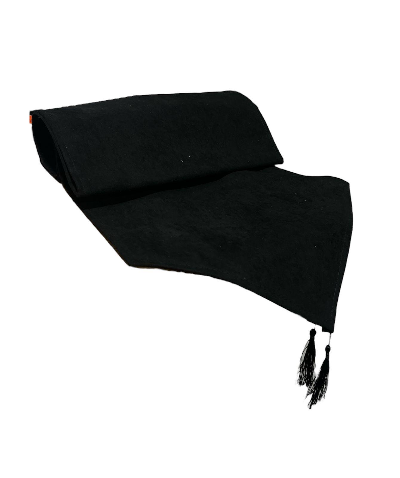 Mantel Camino De Mesa Con Pompon Sintetico 180x35cm N-0