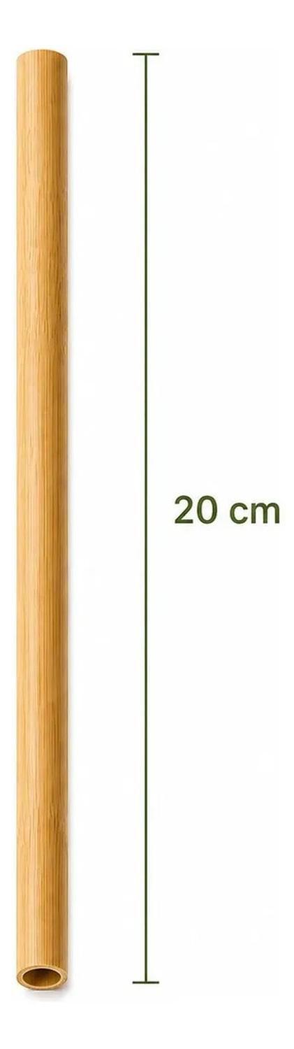 Pack 50 Bombillas De Bambu Beige Reutilizables 20cm Beige-2