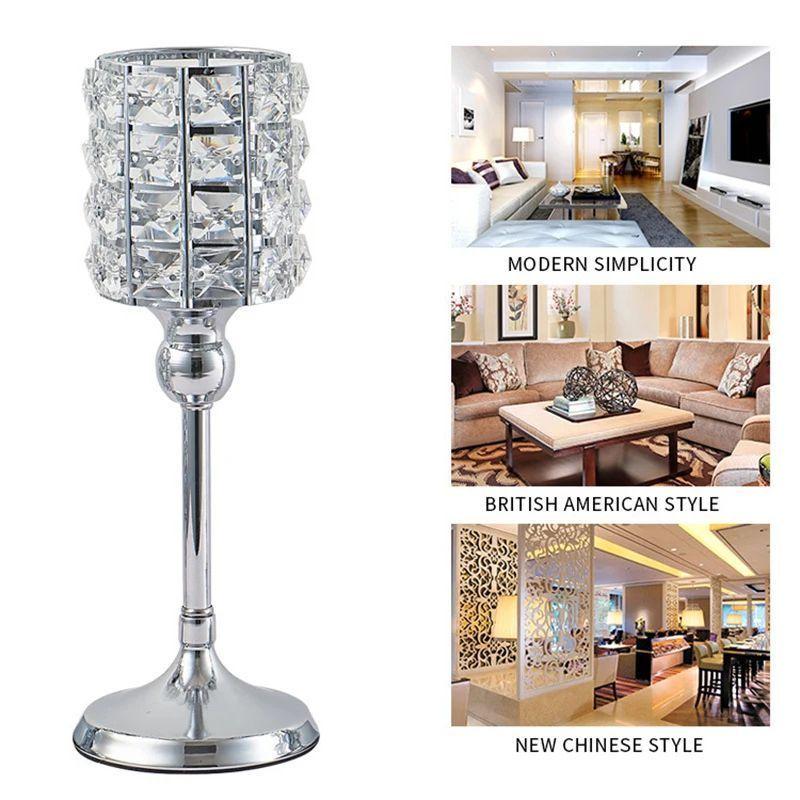 Porta Vela Candelabro Decorativo Elegante Cristal-2
